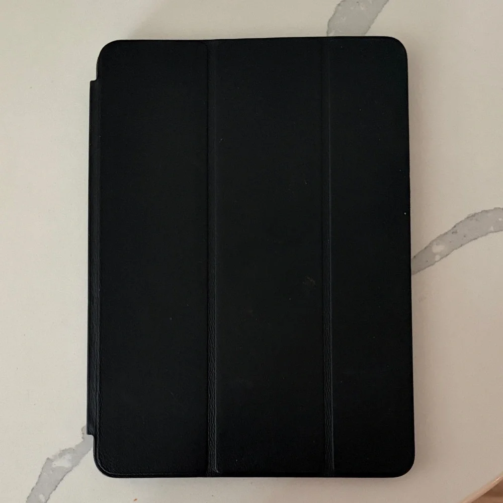 Ipad with black case